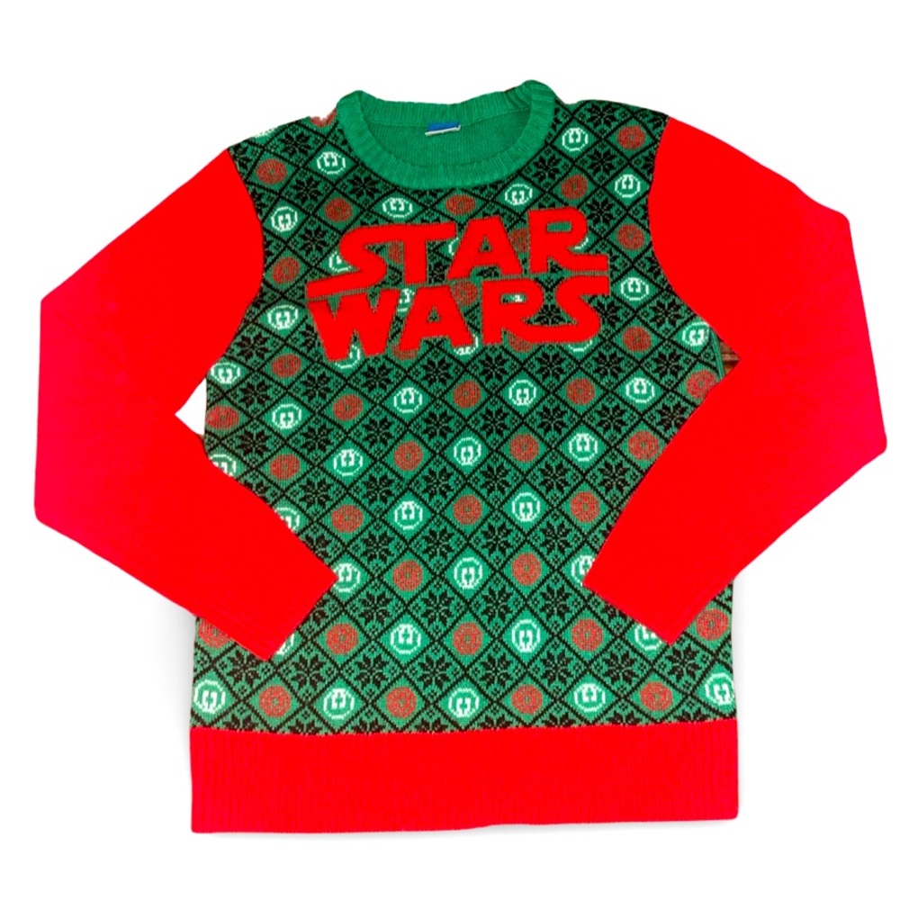 Star Wars Ugly Christmas Sweater: Rebel Alliance: Adult Medium: Luke Skywalker